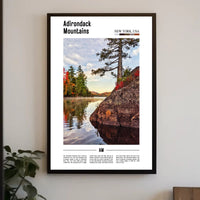 Adirondack Tranquility Lake View National Park Poster PosterGoat