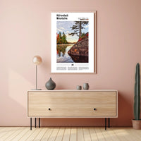 Adirondack Tranquility Lake View National Park Poster PosterGoat