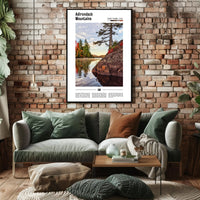 Adirondack Tranquility Lake View National Park Poster PosterGoat