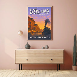 Adventure Awaits in Helena, Montana Poster PosterGoat