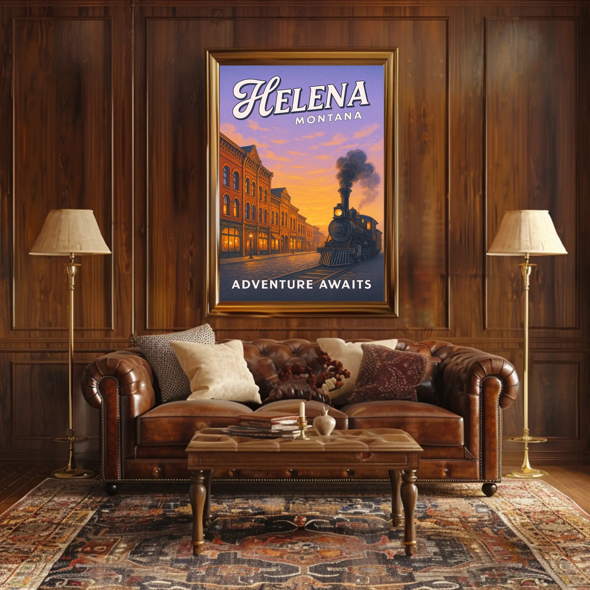 Adventure Awaits in Helena, Montana Poster PosterGoat