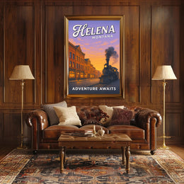 Adventure Awaits in Helena, Montana Poster PosterGoat