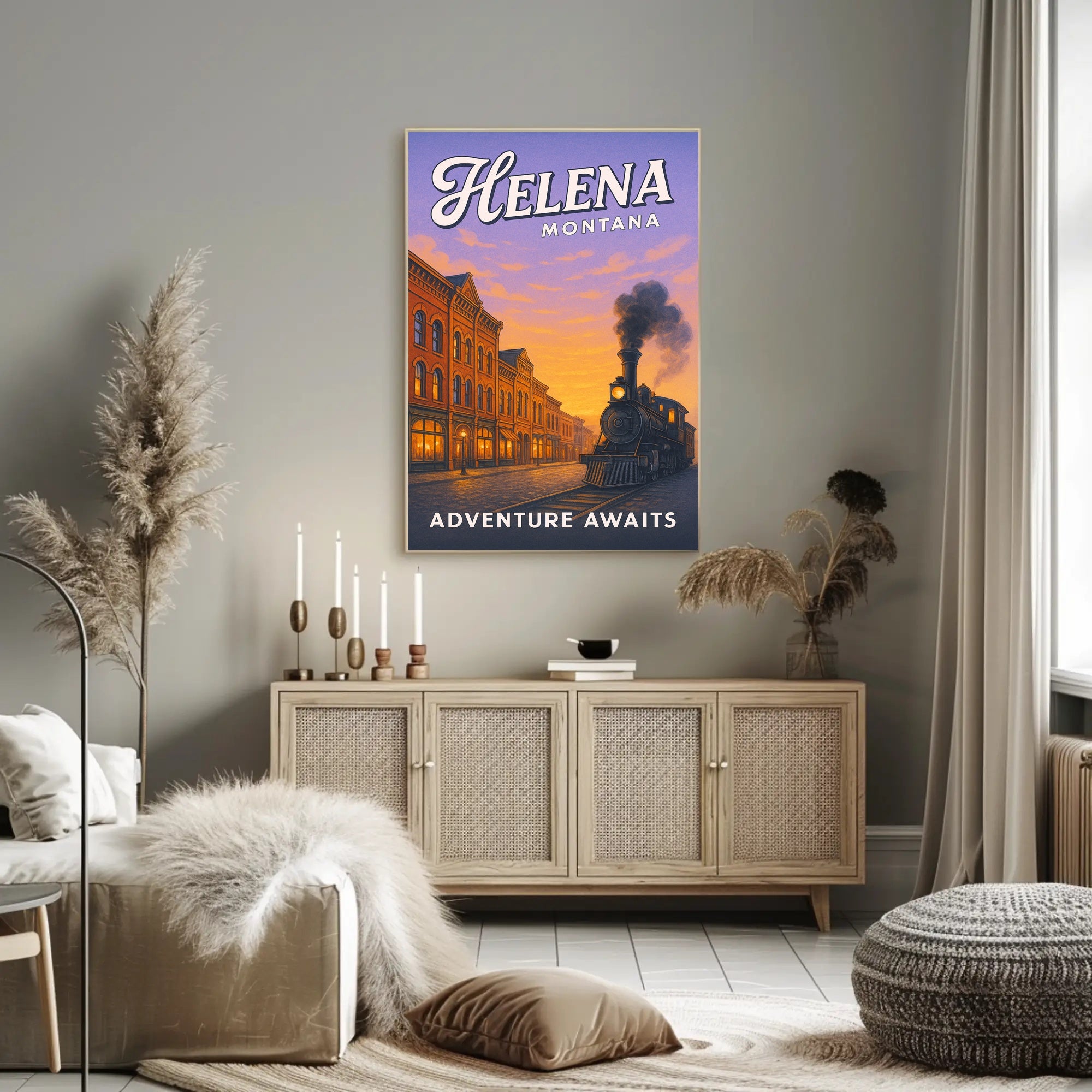 Adventure Awaits in Helena, Montana Poster PosterGoat