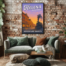 Adventure Awaits in Helena, Montana Poster PosterGoat