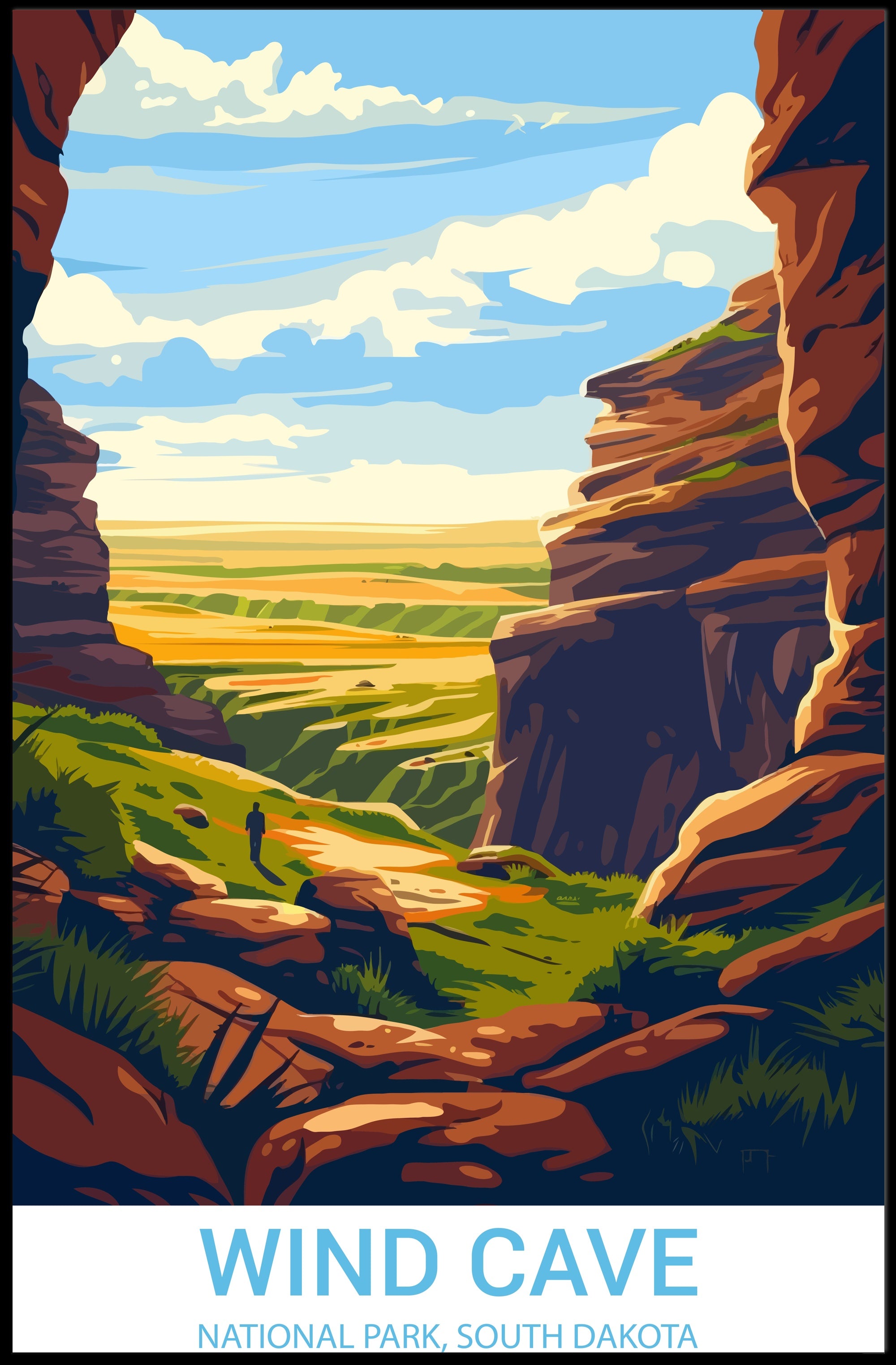 Adventure Awaits in Wind Cave National Park Poster PosterGoat