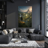 Adventurer's Quest: Fantasy Landscape Exploration Poster PosterGoat
