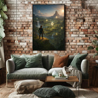 Adventurer's Quest: Fantasy Landscape Exploration Poster PosterGoat