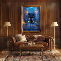 Adventurous Lizard Stroll Fantasy or Mythology Poster PosterGoat