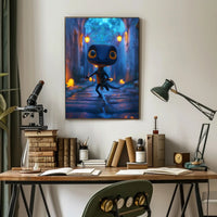Adventurous Lizard Stroll Fantasy or Mythology Poster PosterGoat