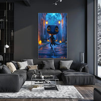 Adventurous Lizard Stroll Fantasy or Mythology Poster PosterGoat