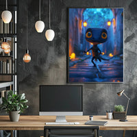 Adventurous Lizard Stroll Fantasy or Mythology Poster PosterGoat