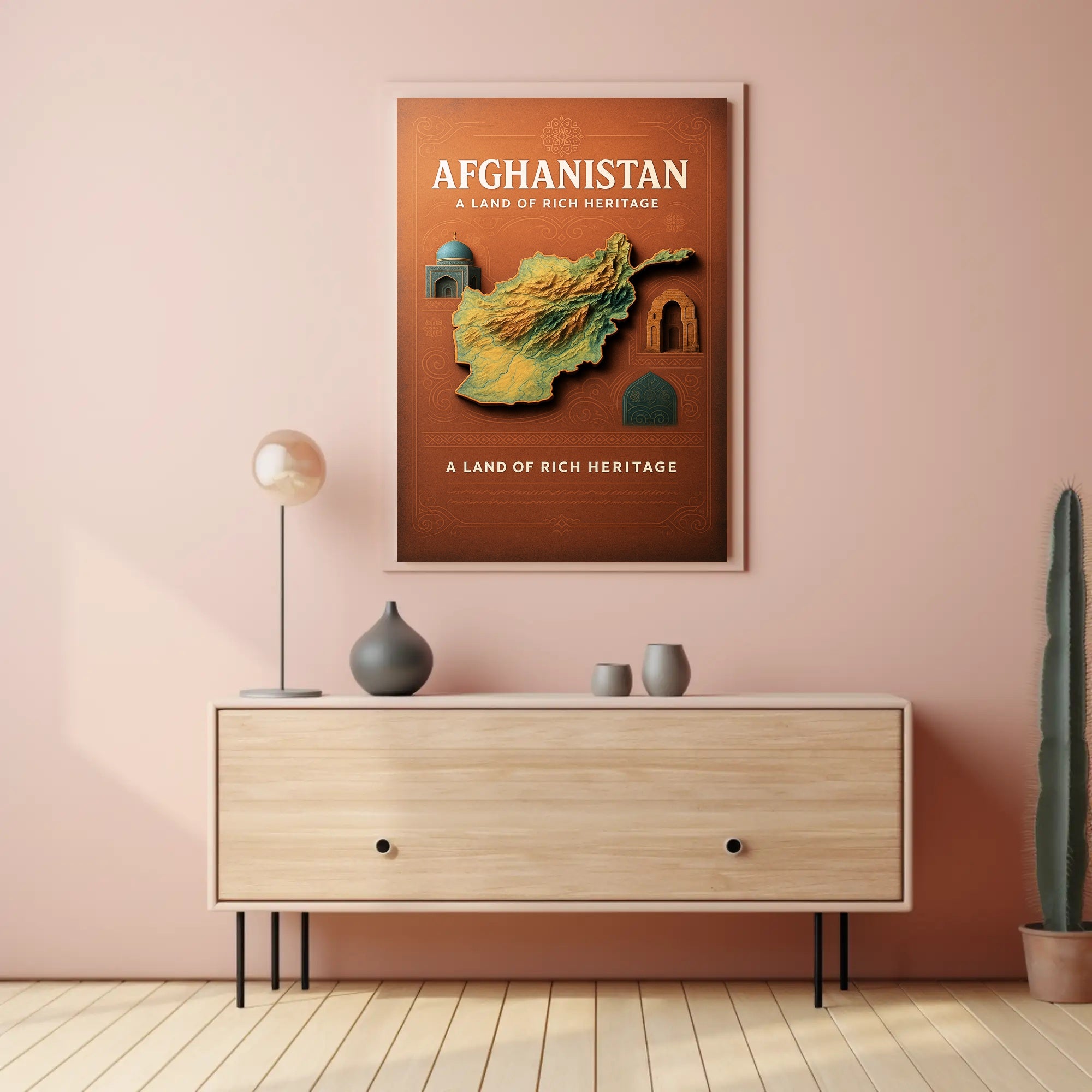 Afghanistan A Land of Rich Heritage Poster PosterGoat