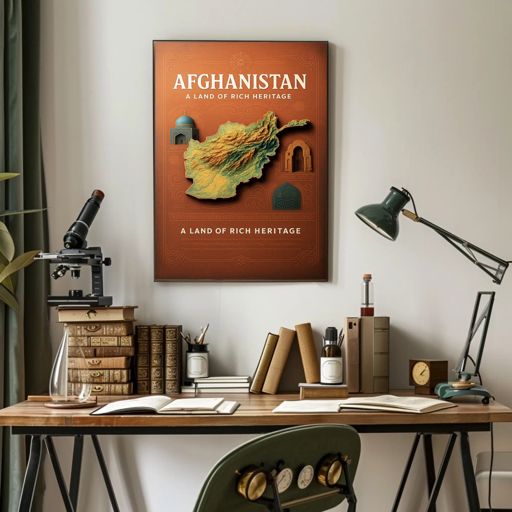Afghanistan A Land of Rich Heritage Poster PosterGoat