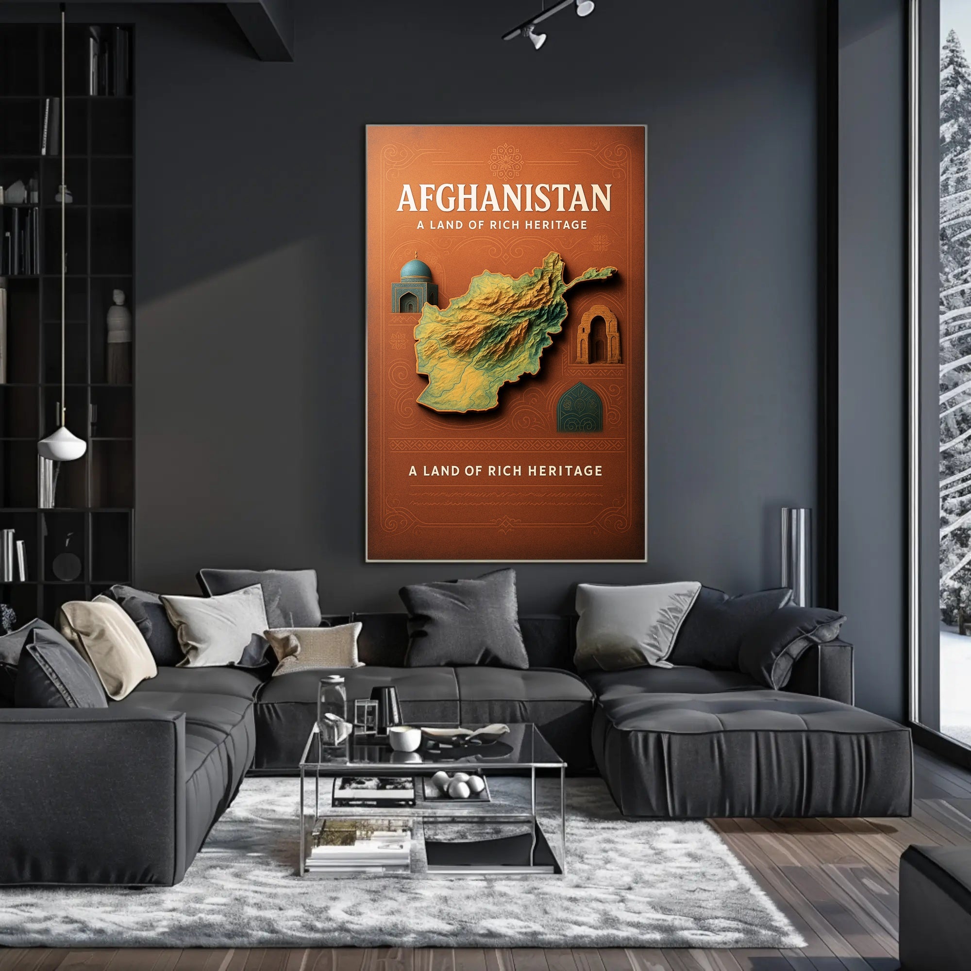 Afghanistan A Land of Rich Heritage Poster PosterGoat
