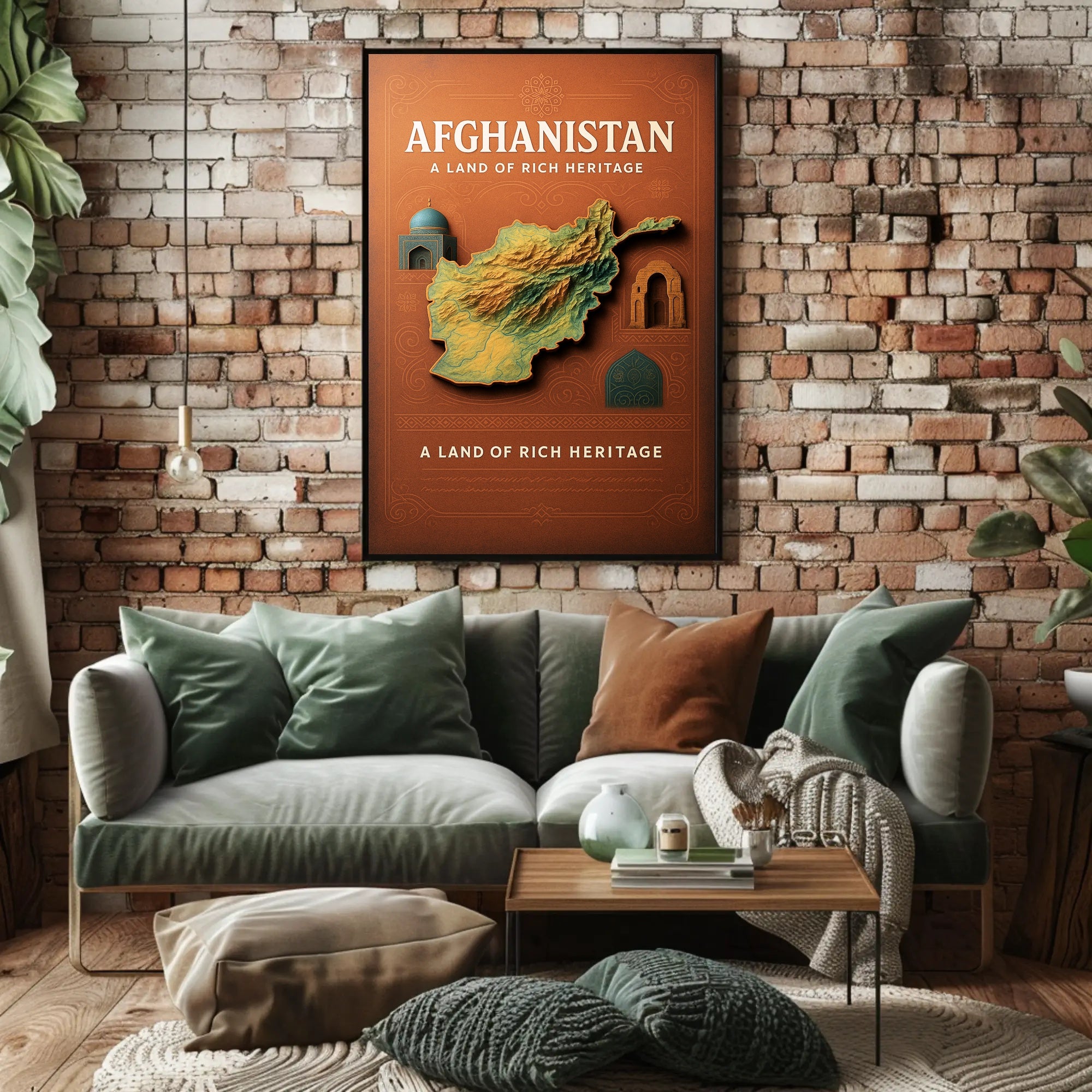 Afghanistan A Land of Rich Heritage Poster PosterGoat