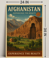 Afghanistan Experience the Beauty Poster PosterGoat