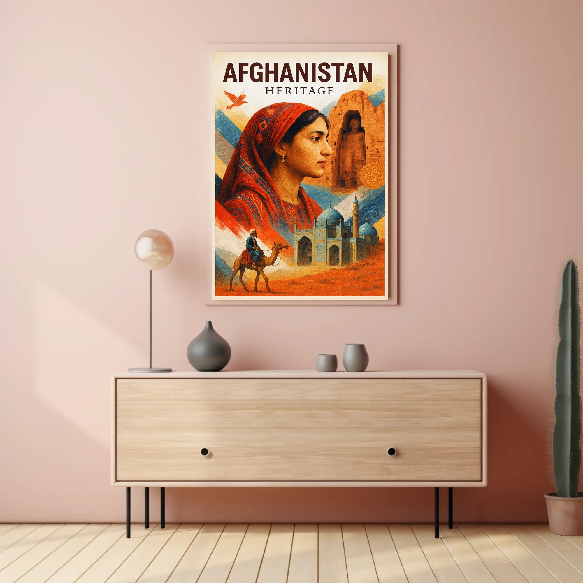 Afghanistan Heritage Poster PosterGoat