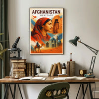 Afghanistan Heritage Poster PosterGoat