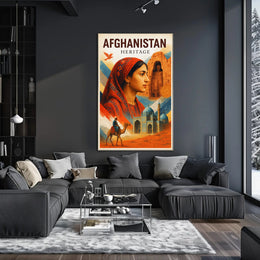 Afghanistan Heritage Poster PosterGoat
