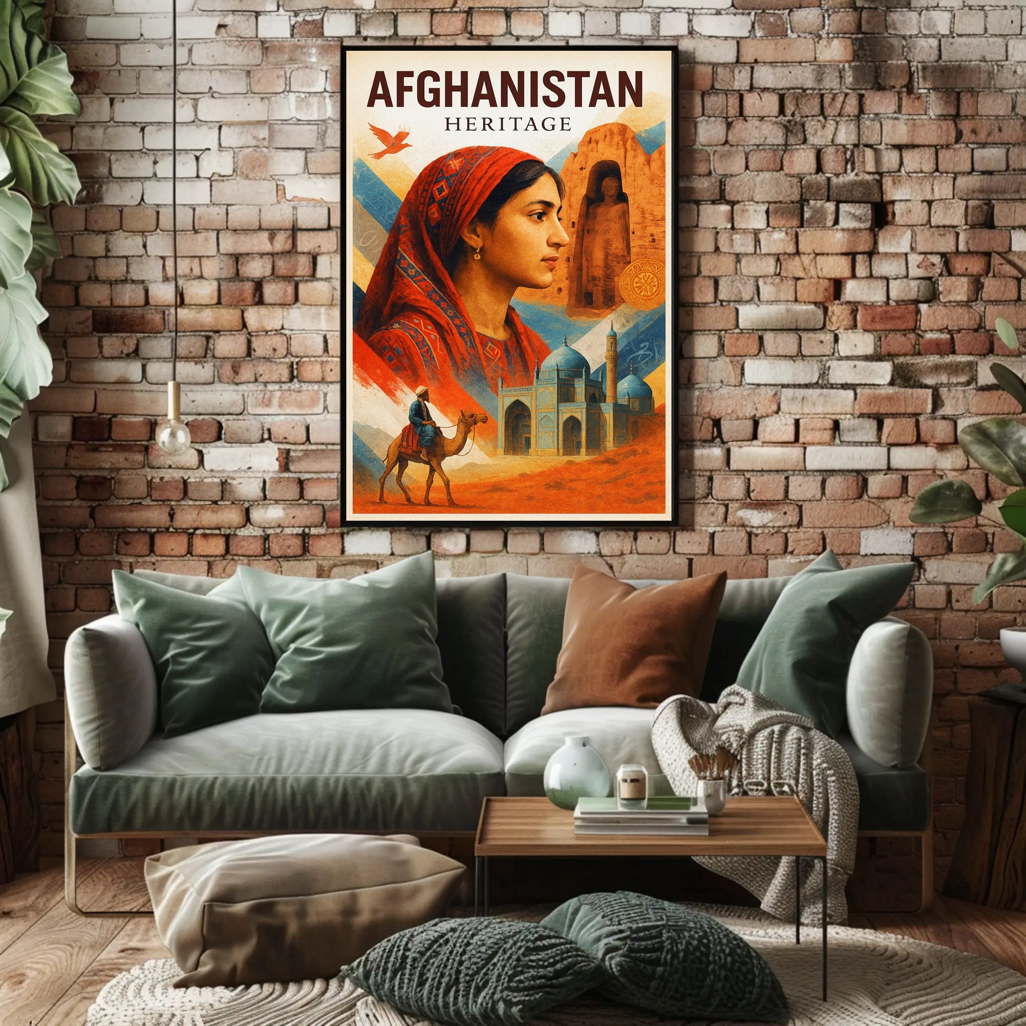Afghanistan Heritage Poster PosterGoat