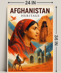 Afghanistan Heritage Poster PosterGoat