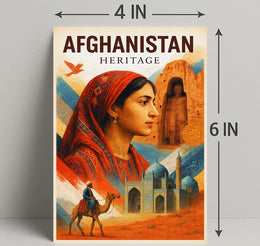 Afghanistan Heritage Poster PosterGoat