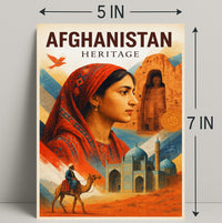 Afghanistan Heritage Poster PosterGoat
