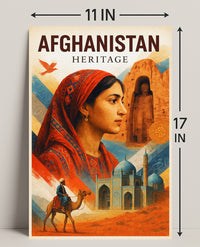 Afghanistan Heritage Poster PosterGoat