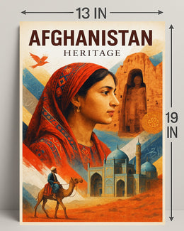 Afghanistan Heritage Poster PosterGoat