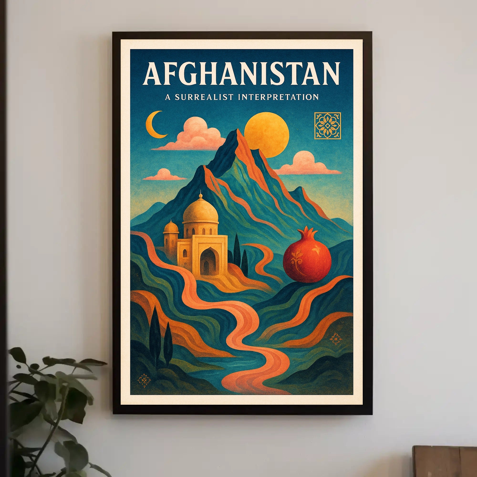 Afghanistan: A Surrealist Interpretation Poster PosterGoat