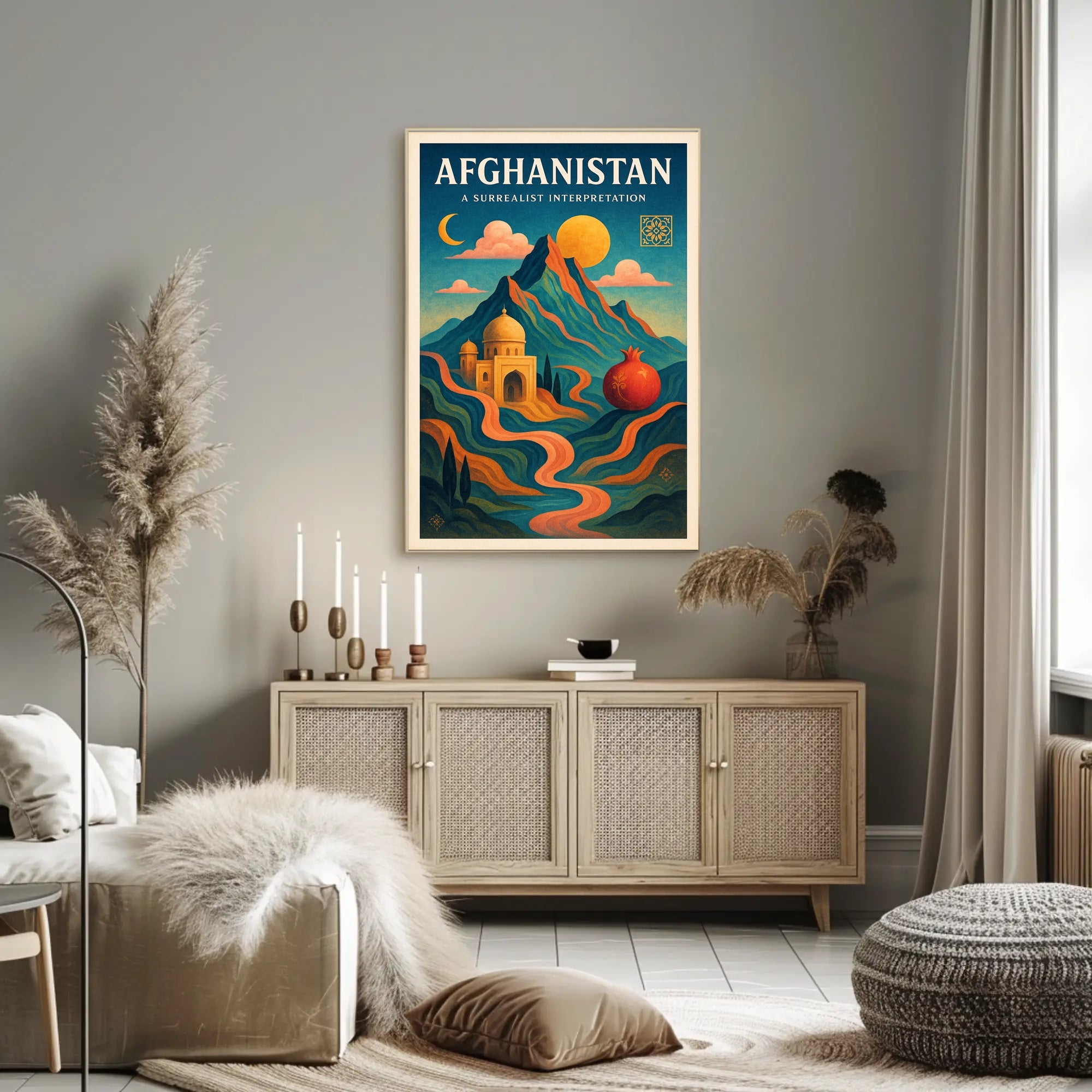Afghanistan: A Surrealist Interpretation Poster PosterGoat