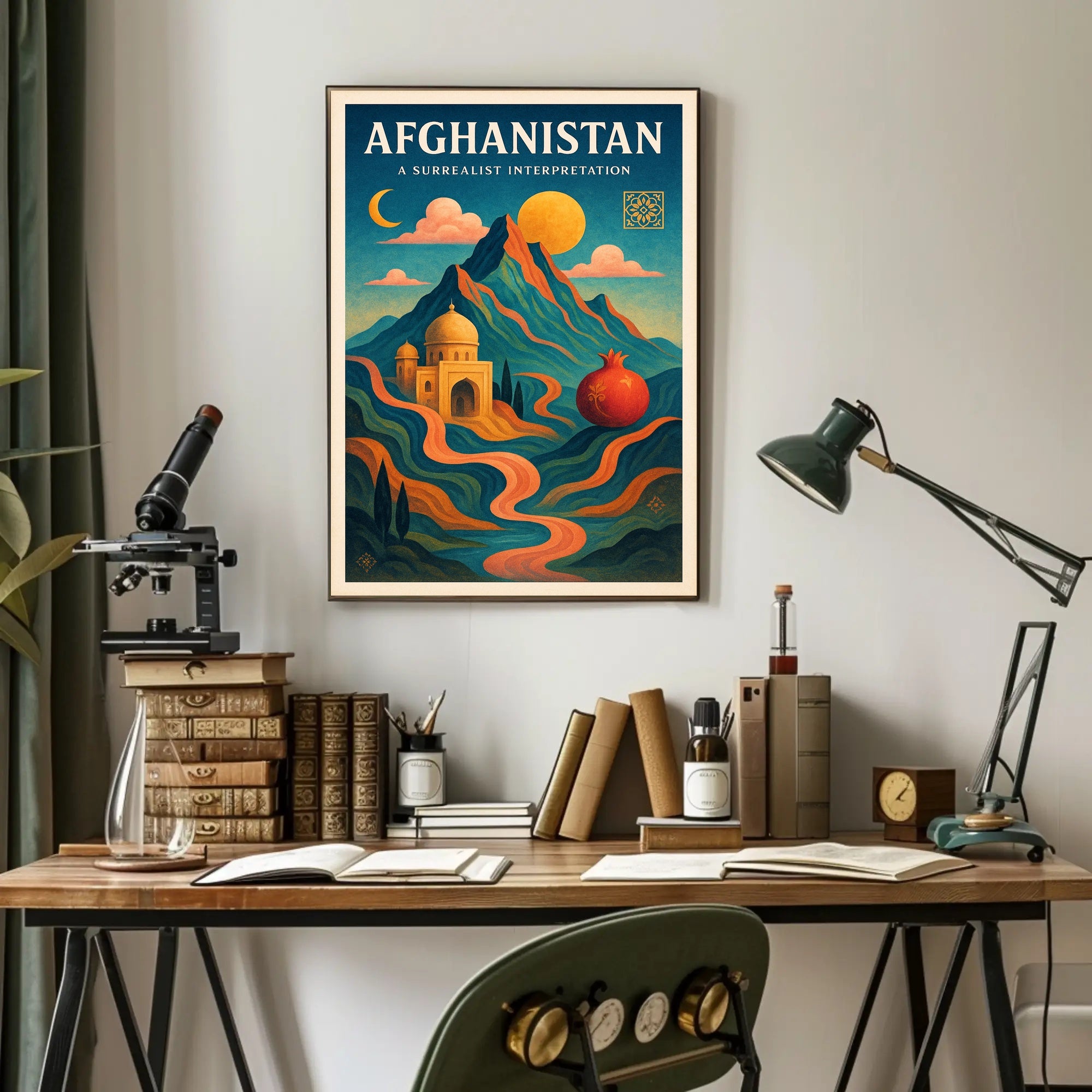 Afghanistan: A Surrealist Interpretation Poster PosterGoat