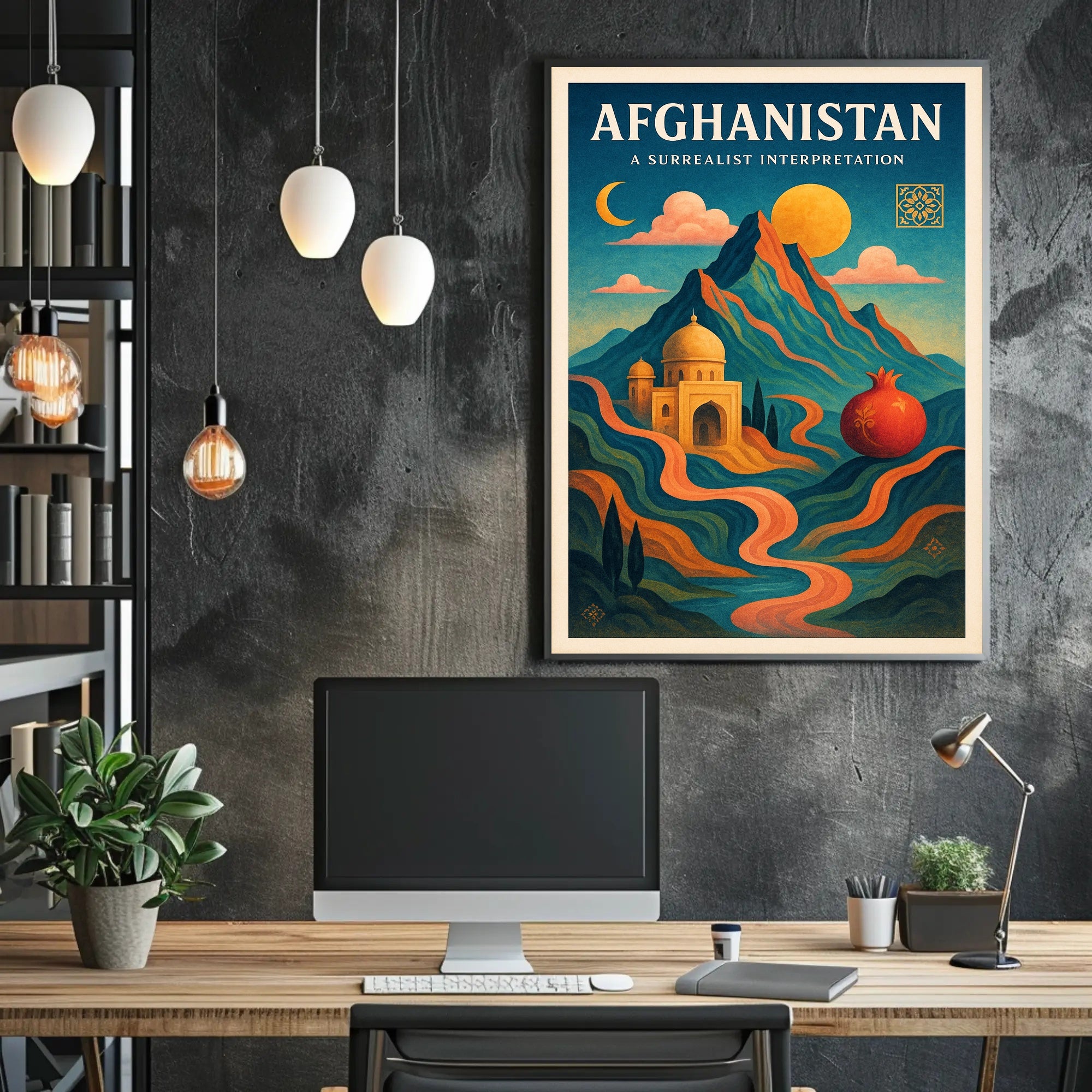 Afghanistan: A Surrealist Interpretation Poster PosterGoat