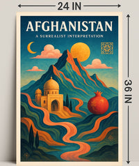 Afghanistan: A Surrealist Interpretation Poster PosterGoat
