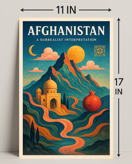 Afghanistan: A Surrealist Interpretation Poster PosterGoat