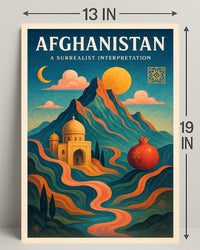 Afghanistan: A Surrealist Interpretation Poster PosterGoat