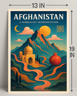 Afghanistan: A Surrealist Interpretation Poster PosterGoat