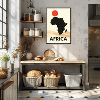 Africa Silhouette Minimalist Art Print Cultural Poster PosterGoat
