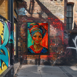 African Heritage Portrait: Vibrant Cultural or Heritage Poster PosterGoat