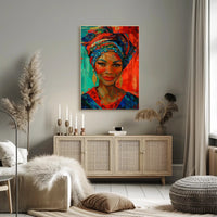African Heritage Portrait: Vibrant Cultural or Heritage Poster PosterGoat