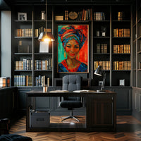 African Heritage Portrait: Vibrant Cultural or Heritage Poster PosterGoat