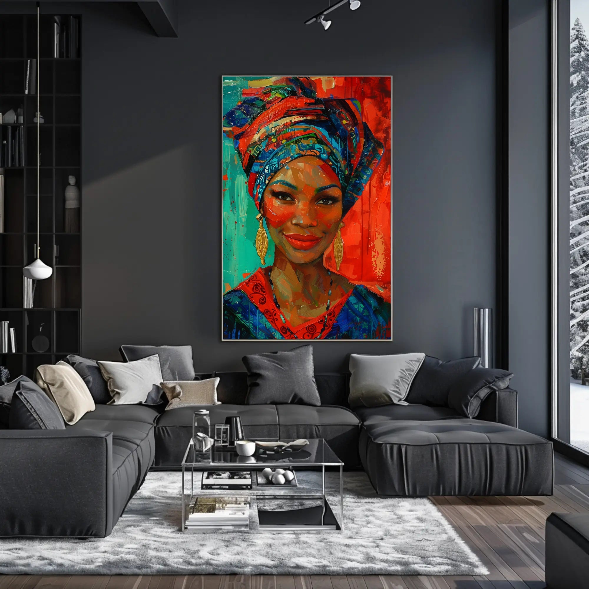 African Heritage Portrait: Vibrant Cultural or Heritage Poster PosterGoat