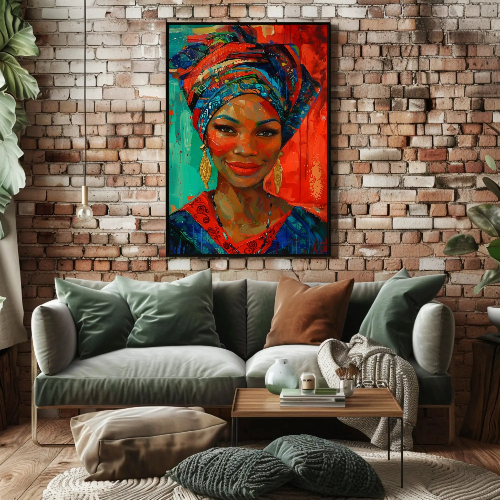African Heritage Portrait: Vibrant Cultural or Heritage Poster PosterGoat