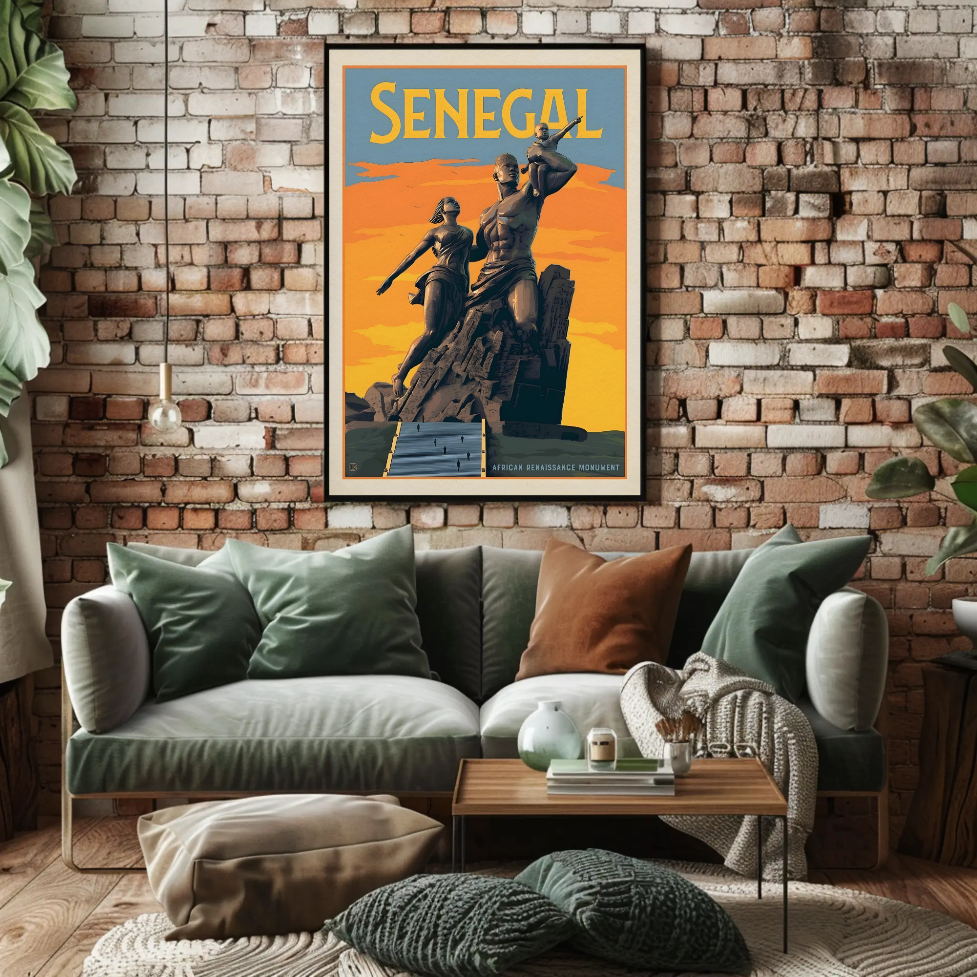African Renaissance Landmark Celebration Cultural or Heritage Poster PosterGoat