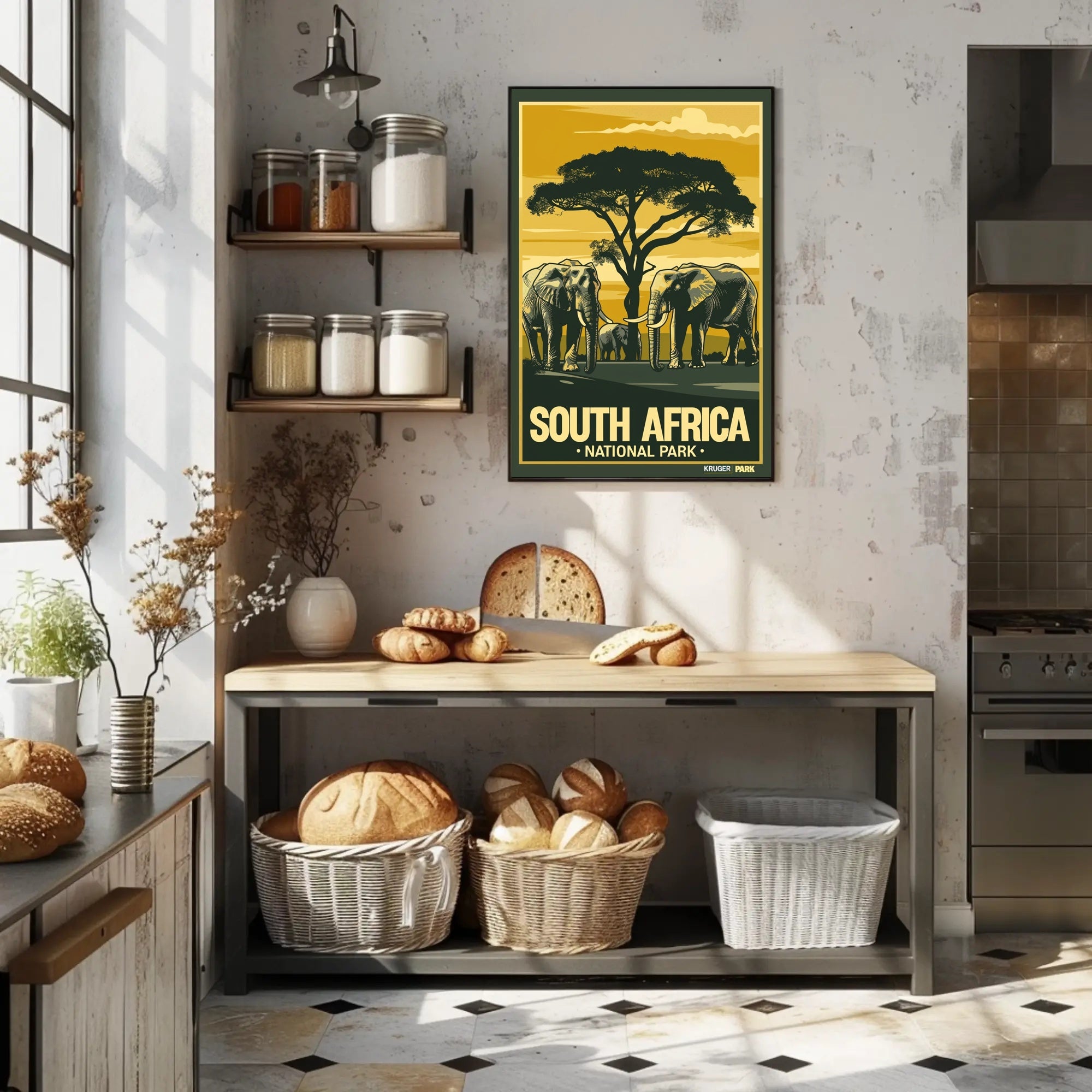 African Savannah Wildlife Adventure: National Park Poster PosterGoat