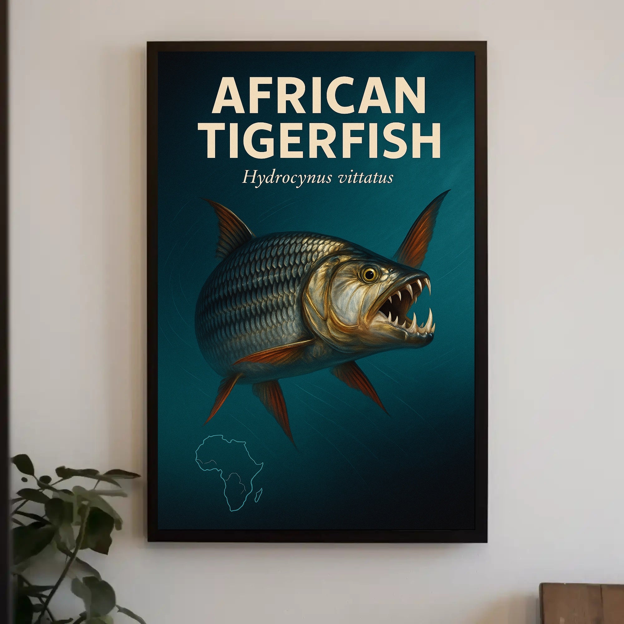 African Tigerfish Hydrocynus vittatus Poster PosterGoat