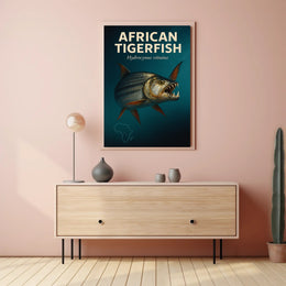 African Tigerfish Hydrocynus vittatus Poster PosterGoat