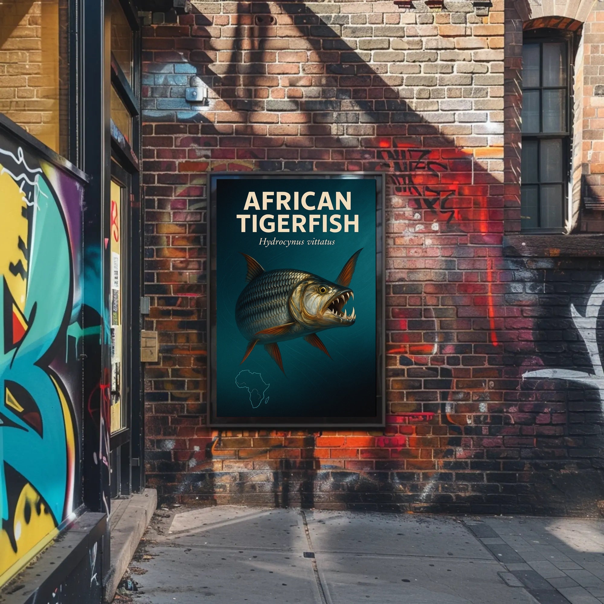 African Tigerfish Hydrocynus vittatus Poster PosterGoat