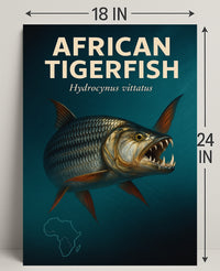 African Tigerfish Hydrocynus vittatus Poster PosterGoat