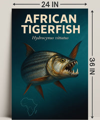 African Tigerfish Hydrocynus vittatus Poster PosterGoat